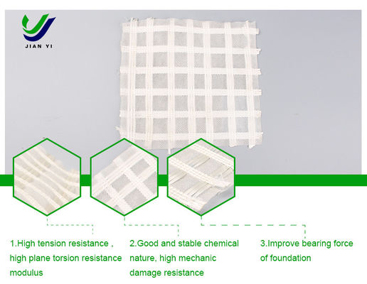 качество  Ecological Protection Glass Fiber Geogrid 30-80kN/m For Water Conservancy завод