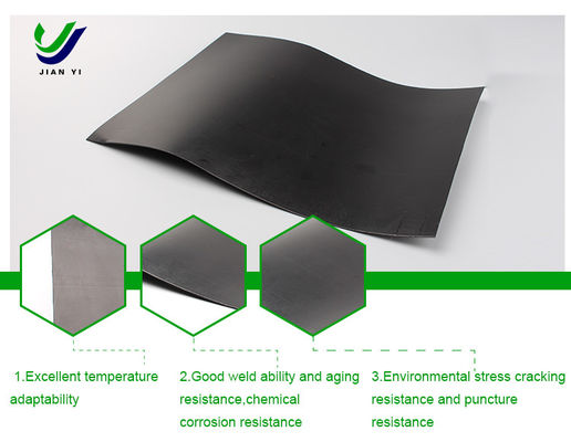 качество  Anti Seepage HDPE Smooth Geomembrane Waterproof 2mm Thickness завод