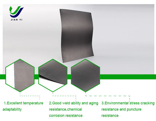 Высокая прочность на растяжение HDPE геомембрана устойчивая к коррозии кислотных и щелочных масел