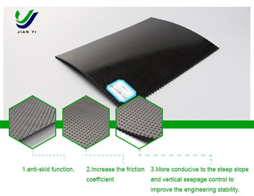 Геомембрана из текстурированного HDPE для строительства склонов и противопроникновения плотин