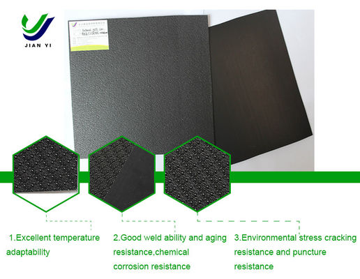 Колонка с грубой поверхностью с точкой HDPE с текстурированной геомембраной против скольжения и просачивания