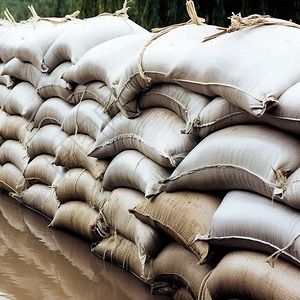 Белые PVC покрытые тканевые песочные мешки долговечные многоразовые для борьбы с наводнениями Строительство и фитнес