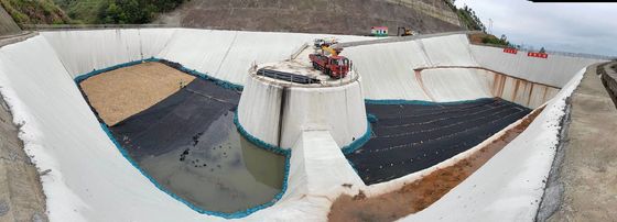 Геотекстиль из нетканых длинных нитей для очистки отходов дымовых газов