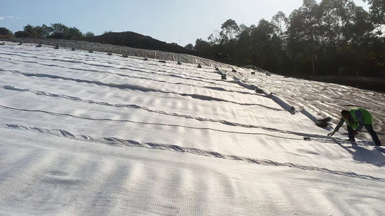 Укрепленный защитный геомембранный линер с отличной кислото- и щелочностойкостью, идеально подходит для проектов гидрометаллургии горных работ