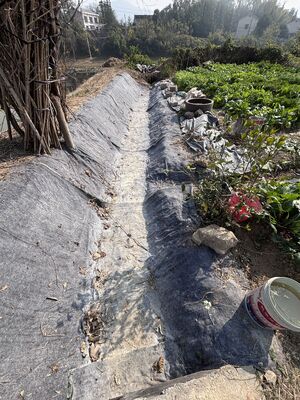 Длина 20-50 м. Быстрозатверждающееся цементное одеяло с текстильными волокнами и цементным порошком для прочного укрепления грунта